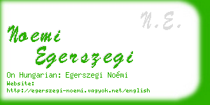 noemi egerszegi business card